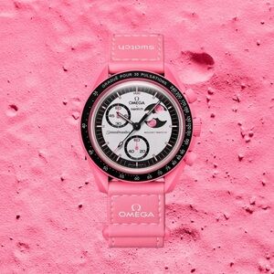 NWT Swatch X Omega Mission to the Pink Moonphase Watch